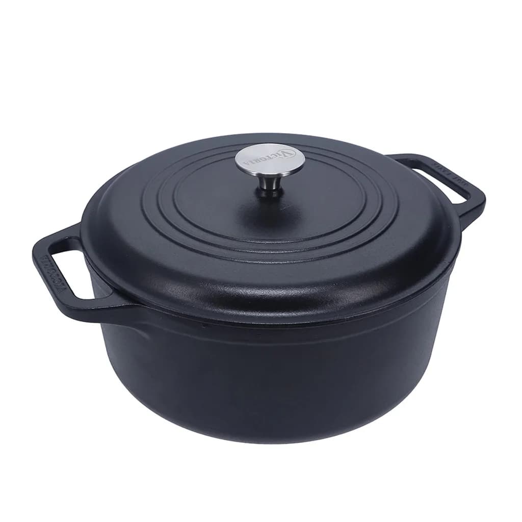 Olla De Hierro Curado Victoria 7 Litros 28 Cm Con Asas — imagen 1 de 4