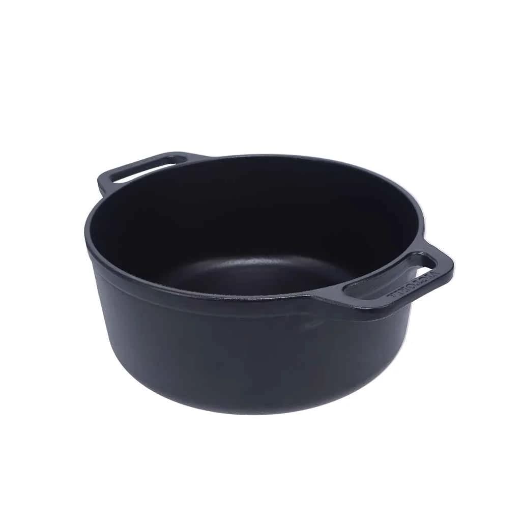 Olla De Hierro Curado Victoria 7 Litros 28 Cm Con Asas — miniatura 2
