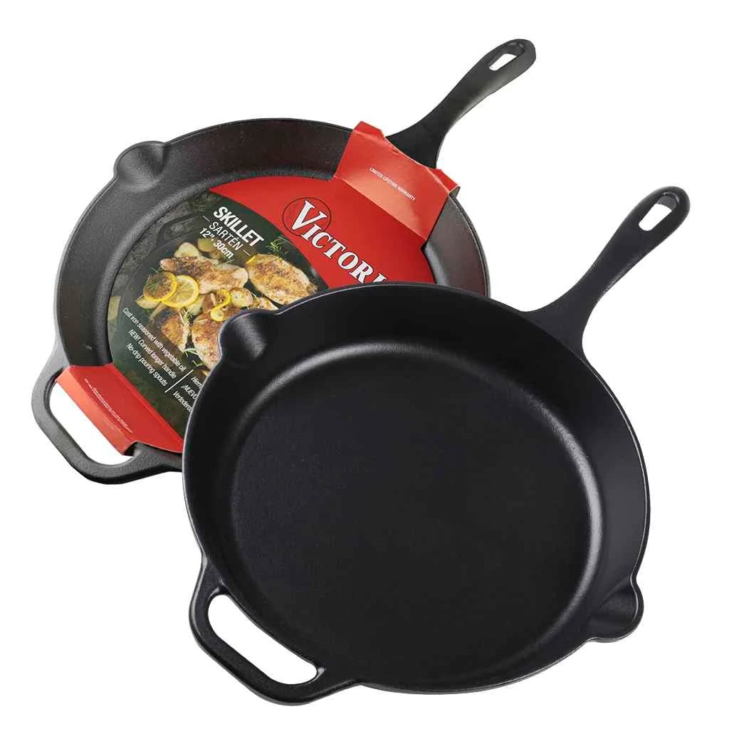 Sarten De Hierro Curado 30 Cm Victoria 3000 Ml — imagen 1 de 4