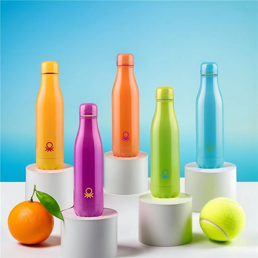 Botella Termica De Acero Inoxidable Benetton 500 Ml Colores — miniatura 2