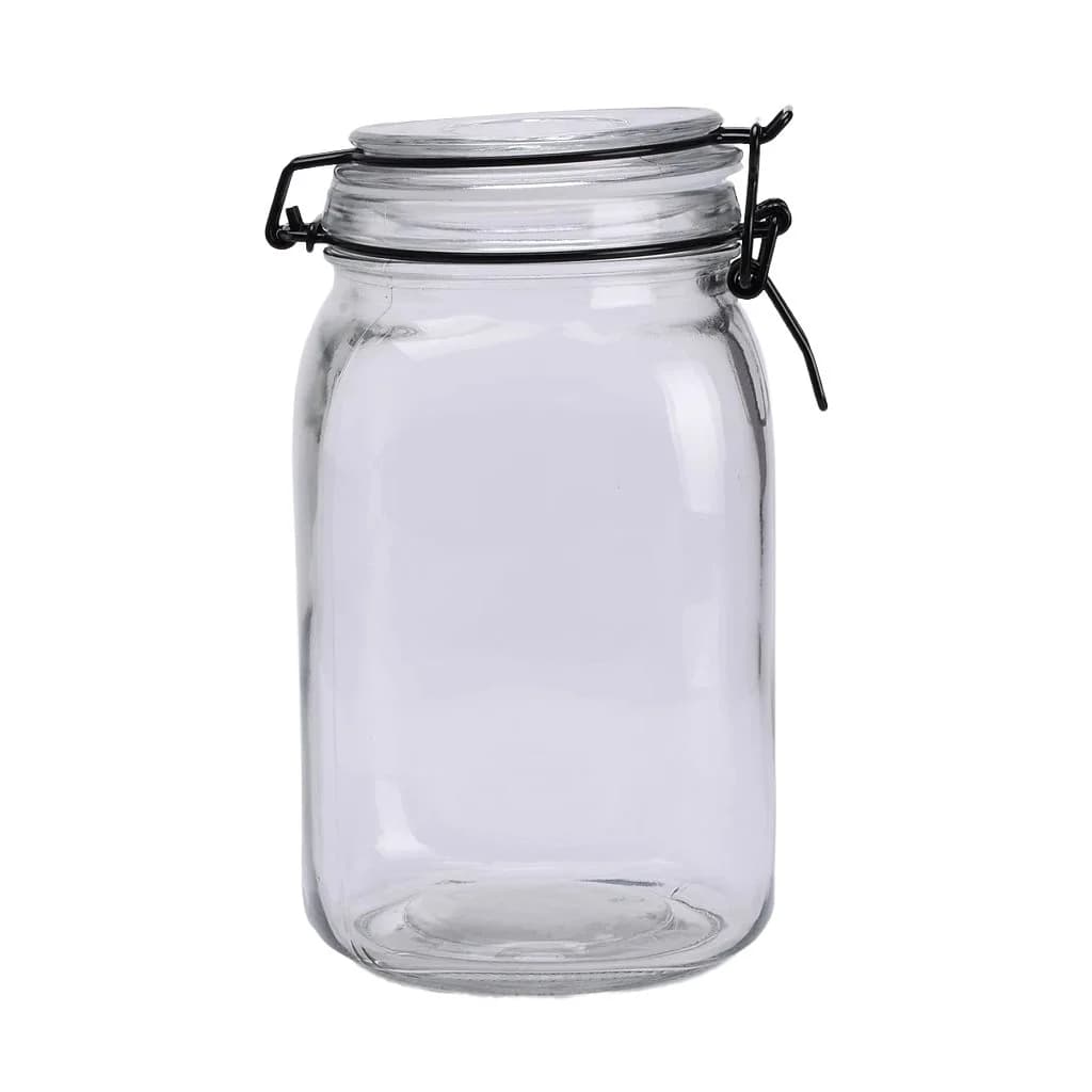 Frasco De Vidrio Hermetico Conserva 1500 Ml Broche Metal — imagen 1 de 1