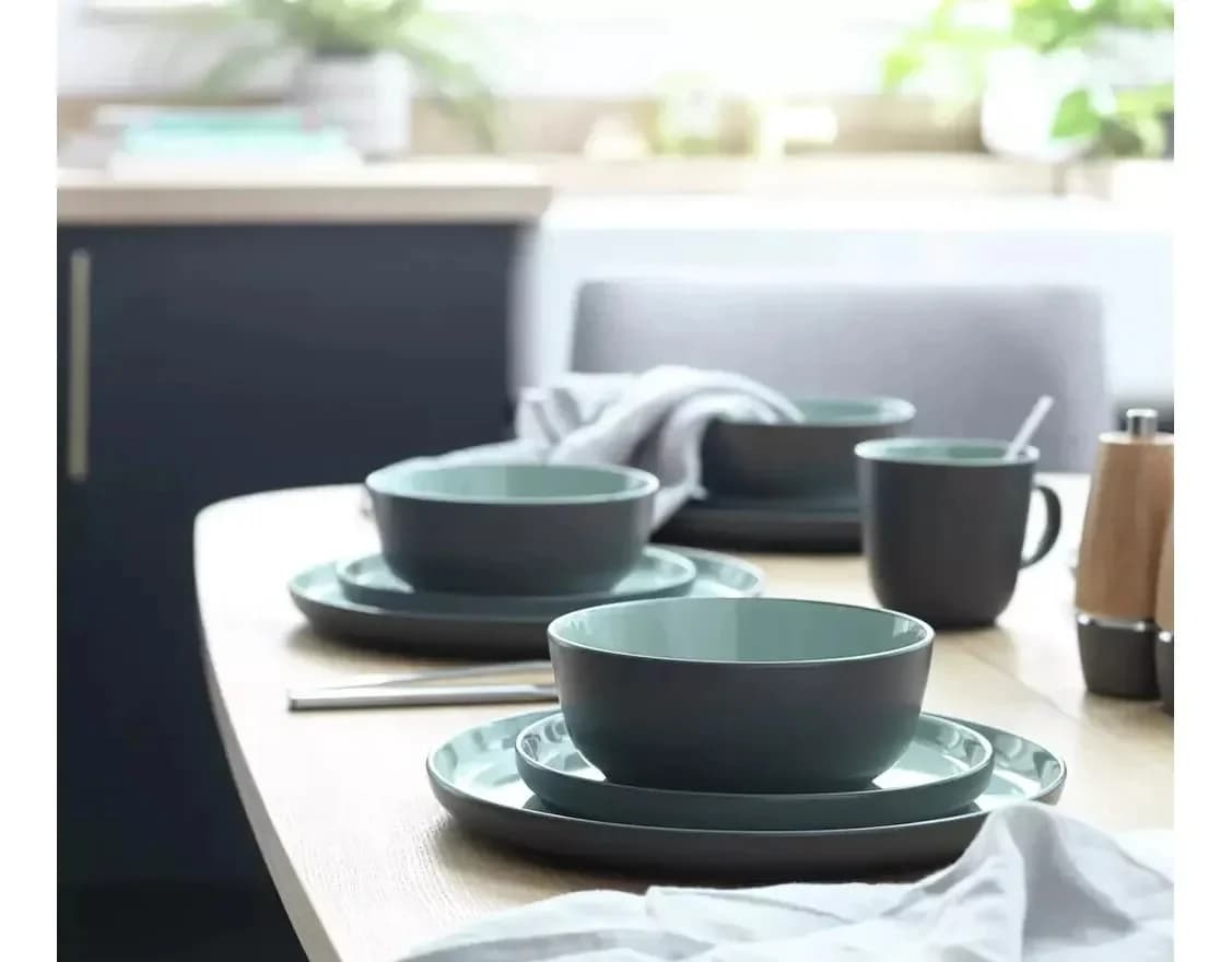 Juego Vajilla 16 Piezas Loza Cerámica Plato Taza Bowl — miniatura 3
