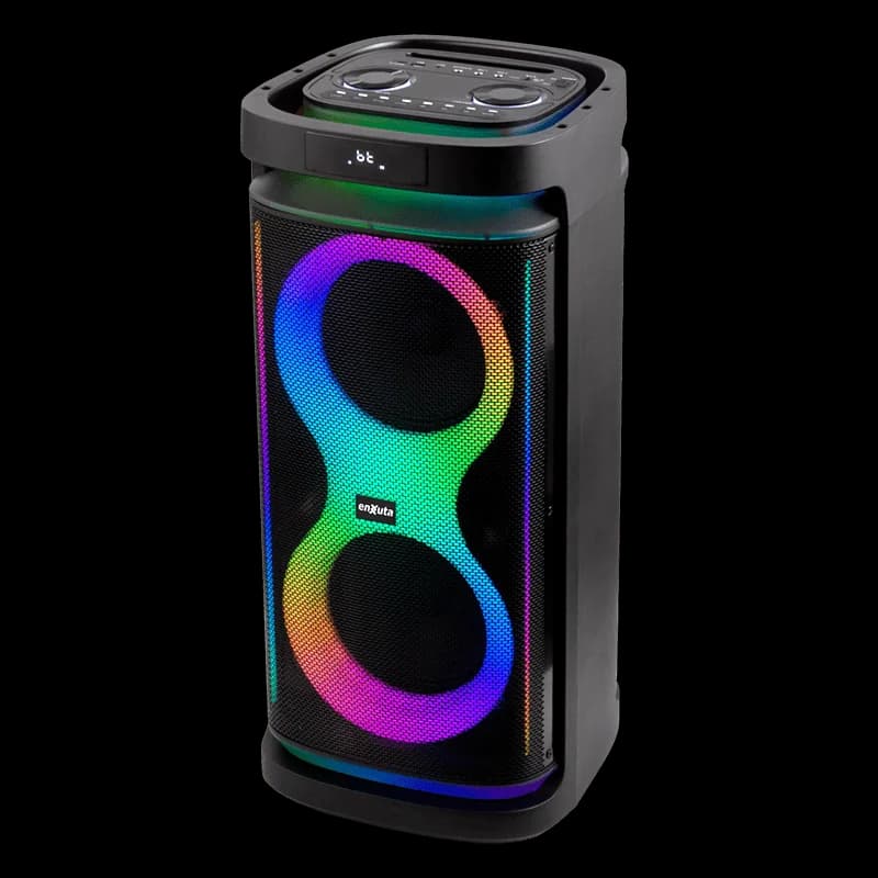 Parlante Party Box Portátil 2 x 8 Pulgadas 1.000 Watts PMPO