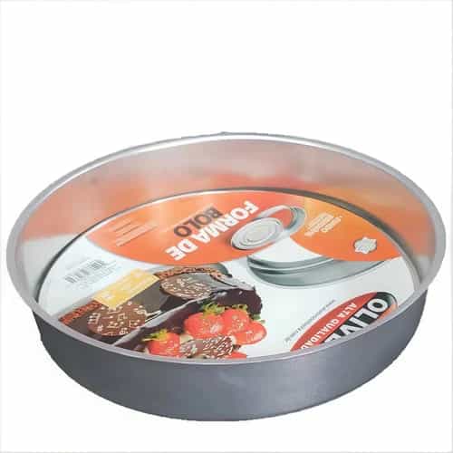 Molde Redondo Desmontable Para Tartas N30 Aluminio Fondo Falso