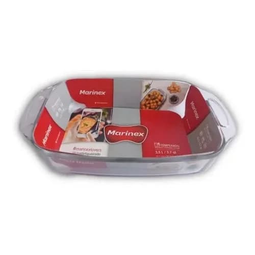 Asadera Marinex Rectangular Vidrio Templado 3,5 L — imagen 1 de 3