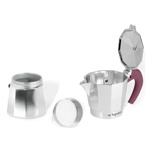 Cafetera Italiana Tognana Stone Wood Style Aluminio 3 Tazas Gris — imagen 2 de 2