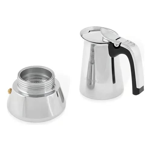 Cafetera Italiana Tognana Riflex Inducción Acero 4 Tazas — imagen 2 de 2