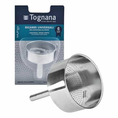 Filtro Embudo Repuesto Cafetera Italiana Tognana 6 Tazas