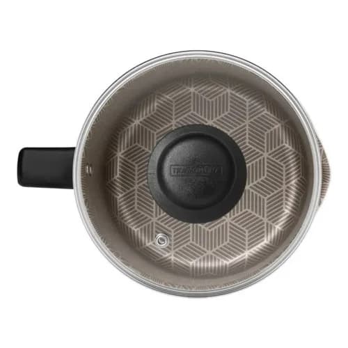 Cacerola Antiadherente Tramontina Paris 2,7 L Tapa De Vidrio Roja — imagen 2 de 3