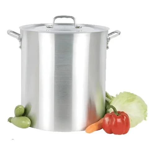 Olla Hotelera Oliveira 27 L Aluminio 34 Cm Asas Remachadas — imagen 1 de 6