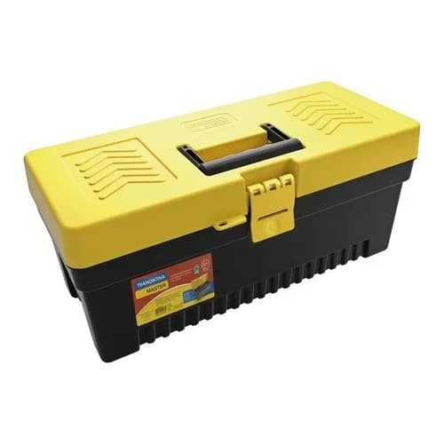 Caja Plástica para Herramientas Tramontina 43 Cm Negro y Amarillo