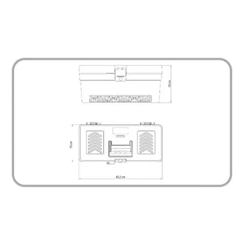 Caja Plástica para Herramientas Tramontina 43 Cm Negro y Amarillo — imagen 5 de 6