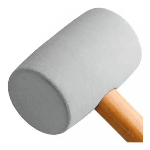 Martillo De Goma Tramontina 450 G Mango De Madera — imagen 4 de 6