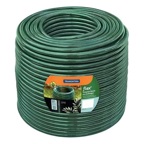 Manguera De Jardín Tramontina PVC 3 Capas 100 M Verde — imagen 1 de 5