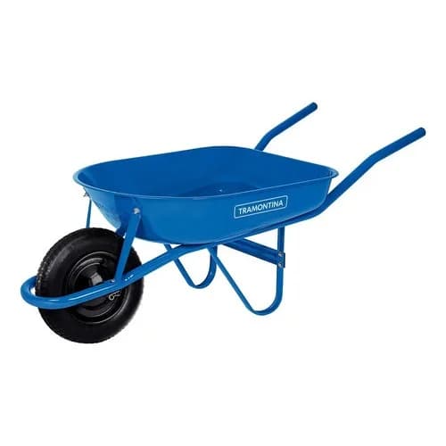 Carretilla De Mano Tramontina 50 L Rueda Maciza Azul