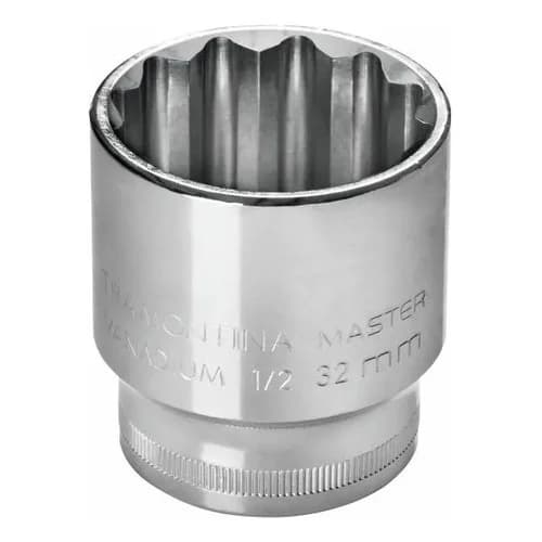 Tubo Estriado Tramontina 32 Mm Encastre 1/2 Acero Cromado — imagen 1 de 1