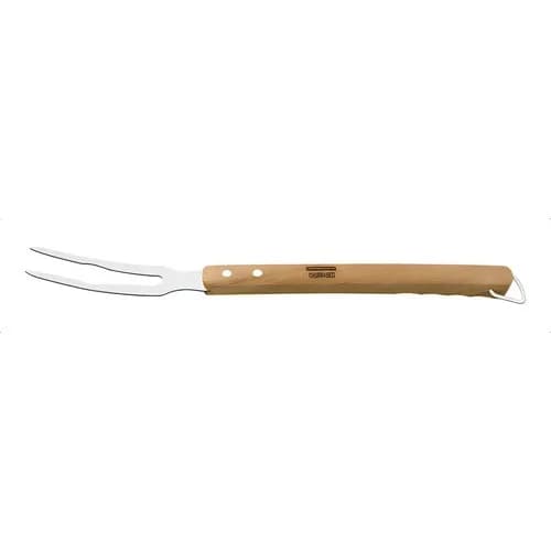 Tenedor Trinchante Tramontina Acero Inoxidable Mango Madera 47 Cm — imagen 1 de 5