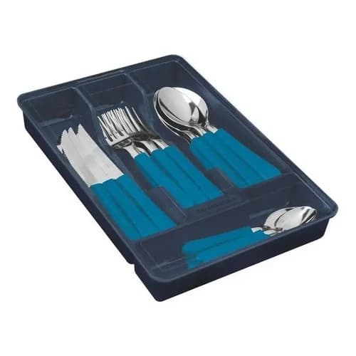 Juego De Cubiertos Tramontina Leme 25 Piezas Azul — imagen 2 de 3