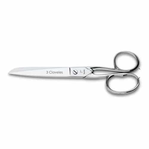 Tijera De Modista 3 Claveles 8" 20 Cm Forjada España Niquelada