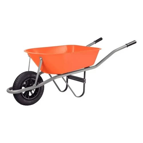 Carretilla Tramontina 55 L Rueda Neumática Naranja