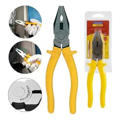 Pinza Universal Tramontina 8 Pulgadas Aislada 1000 V — imagen 2 de 12