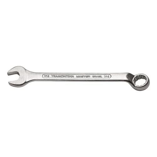 Llave Combinada Con Cuello Tramontina 7/16 Acero Especial — imagen 1 de 2