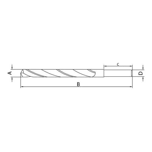 Broca HSS Tramontina Acero 3/16 Cuerpo Pulido — imagen 6 de 6