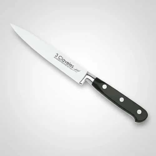 Cuchillo Filetear 3 Claveles Acero Inoxidable 15 Cm