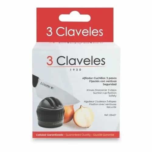 Afilador De Cuchillos 3 Claveles Con Ventosa
