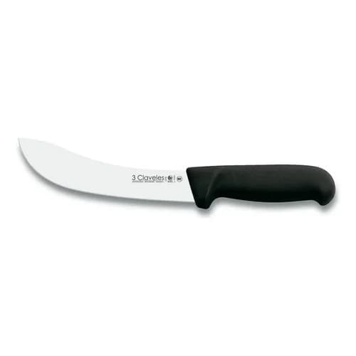 Cuchillo Despellejar 3 Claveles 18 Cm Acero Inoxidable Negro — imagen 1 de 1