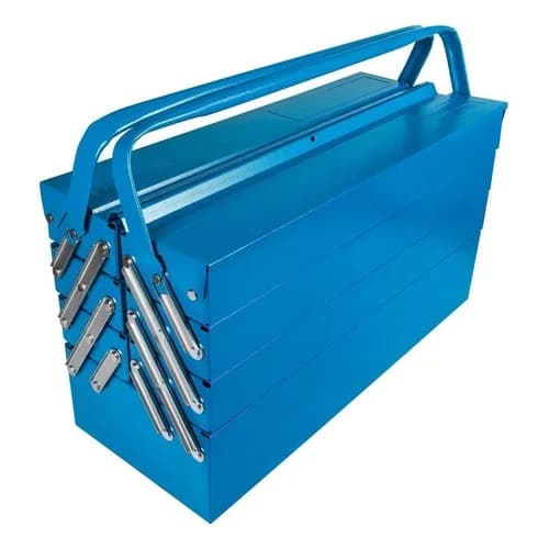 Caja De Herramientas Tramontina Acordeón 7 Cajones Azul — imagen 2 de 8