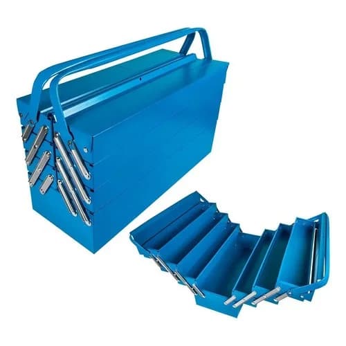 Caja De Herramientas Tramontina Acordeón 7 Cajones Azul — imagen 8 de 8