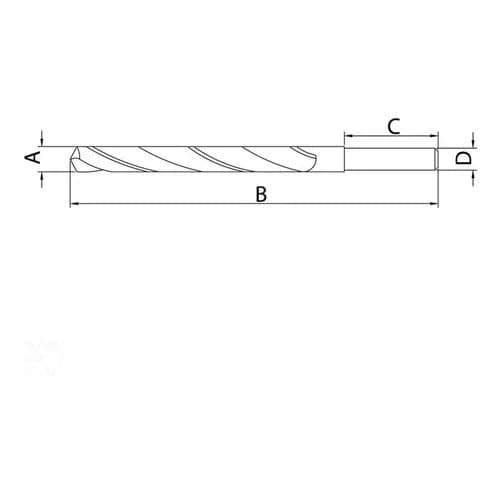 Broca Para Acero Tramontina 1 X 34 Mm Din 338 — imagen 2 de 2