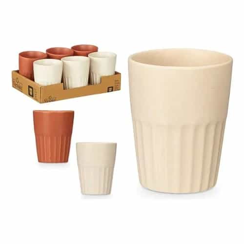 Vaso Para Café De Cerámica 300 Ml Beige / Terracota