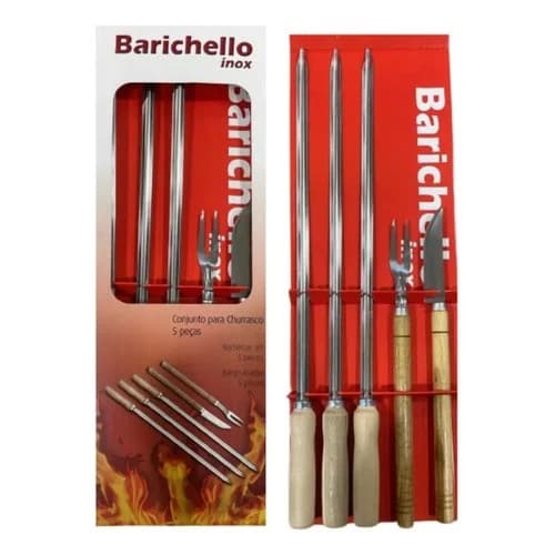Set De Parrilla Barrichello Asado 5 Piezas Acero Inoxidable — imagen 1 de 1