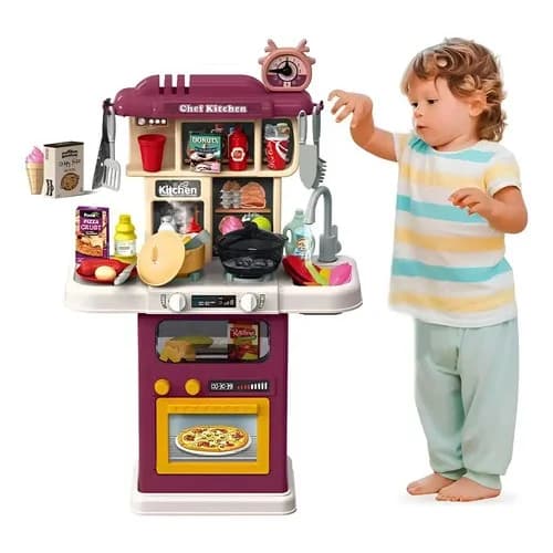 Cocina Infantil Juguete Con Luz Y Sonido 64 Piezas — imagen 1 de 5