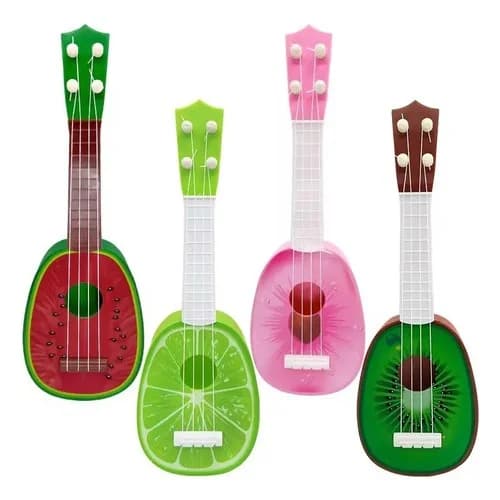 Ukelele Infantil De Juguete Diseño De Fruta 33 X 11 Cm — imagen 1 de 4
