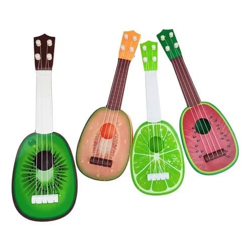 Ukelele Infantil De Juguete Diseño De Fruta 33 X 11 Cm — imagen 3 de 4