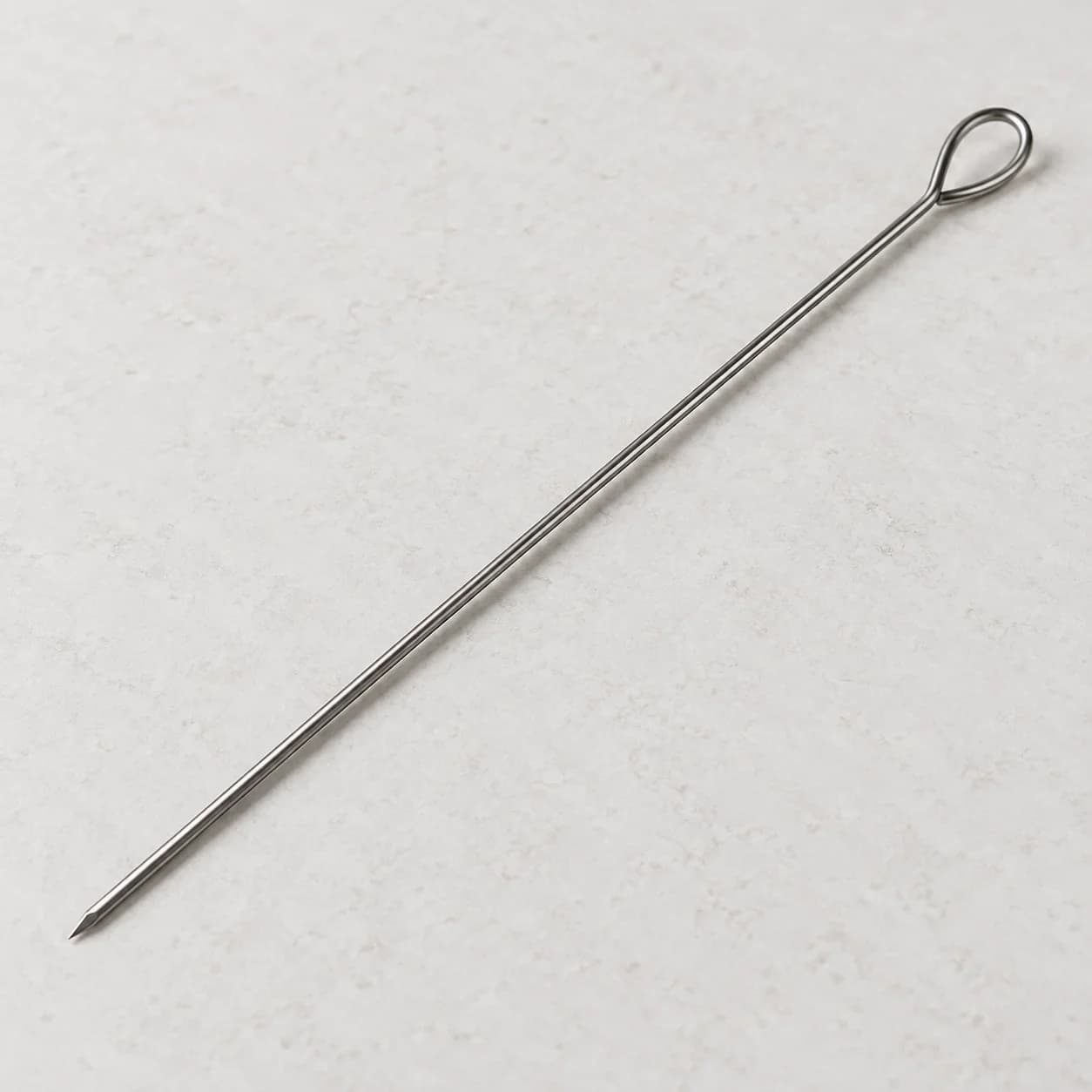 Set 12 Pinchos de Acero para Brochetas y Parrilla 25 cm — imagen 2 de 2