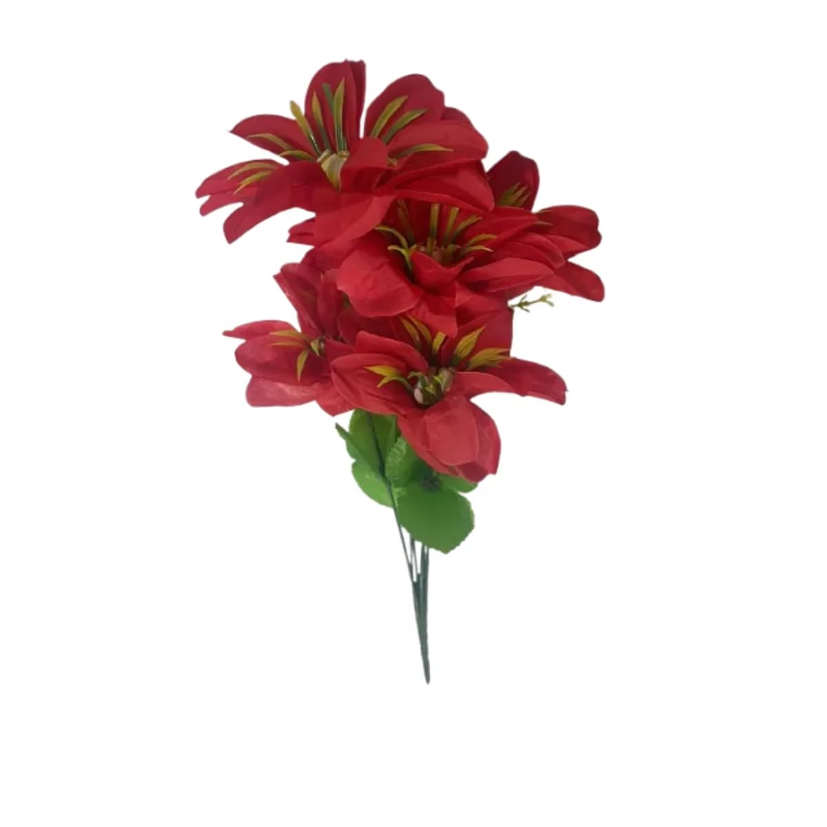 Ramo de Flores de Pascua Artificiales con 6 Flores — imagen 1 de 2