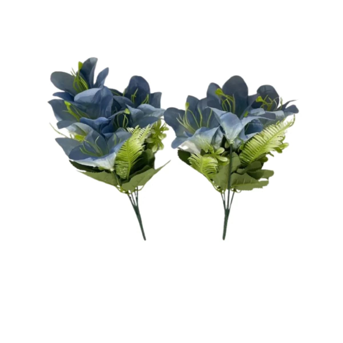 Ramo de Lirios Artificiales con Helecho 5 Flores — imagen 2 de 2