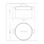 Olla Induccion Tramontina 12 Litros 28 Cm Profesional - Imagen 3