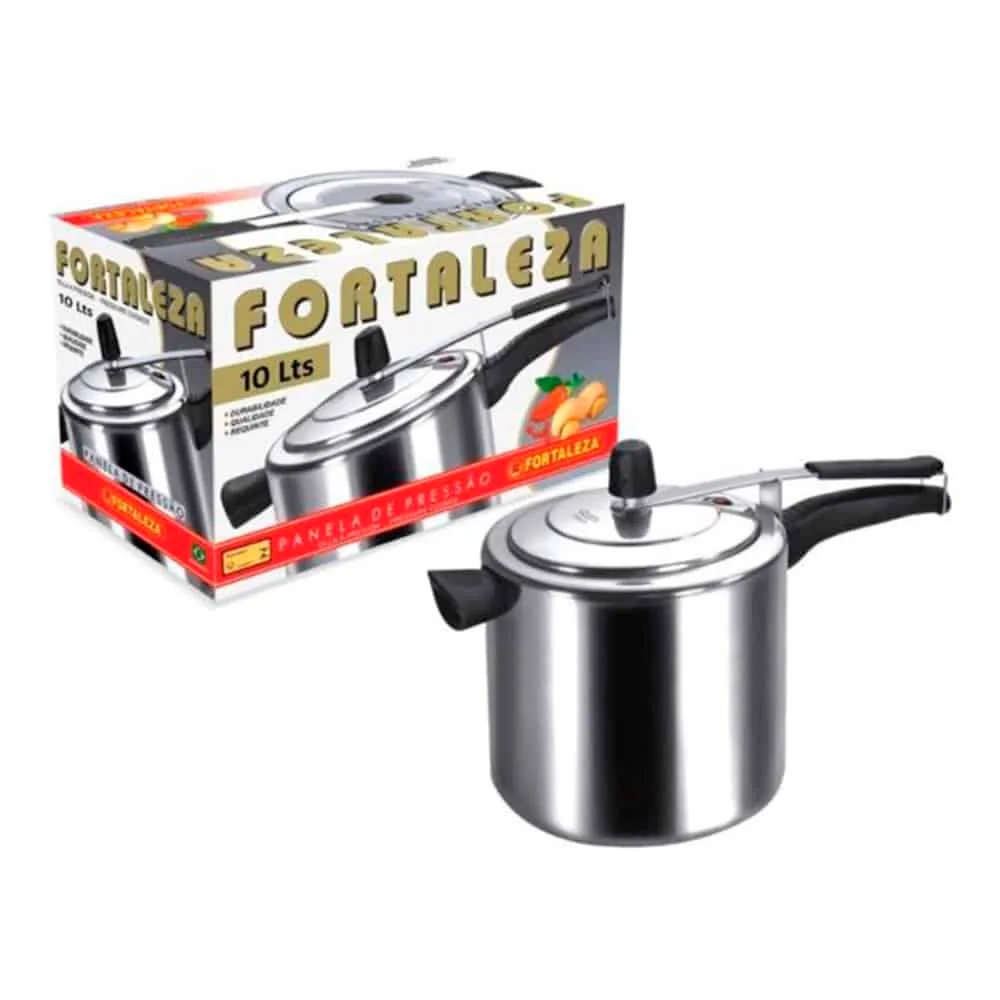 Olla A Presion 10 Litros Fortaleza Aluminio - Imagen 1