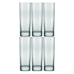 Vaso Vidrio Tubo Nadir 200 Ml Atol X6 Unid