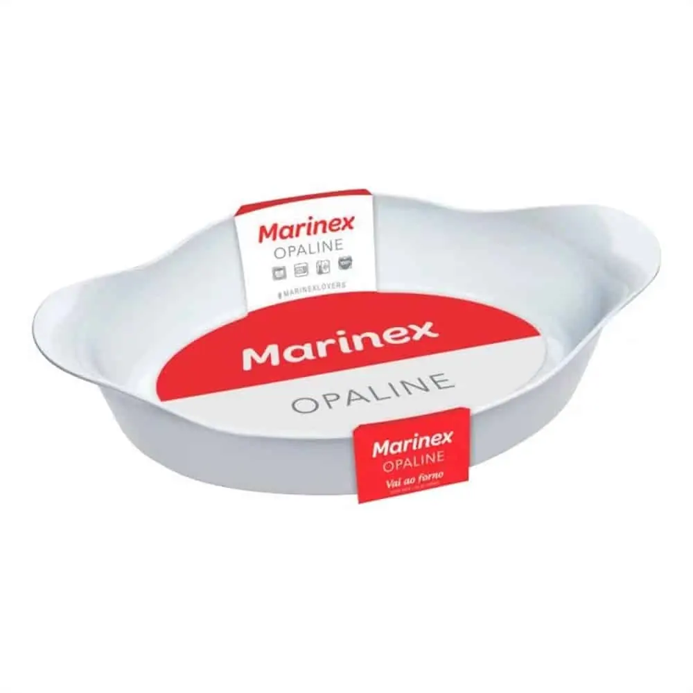 Asadera Fuente Marinex Vidrio Opaline 1600 Ml - Imagen 1