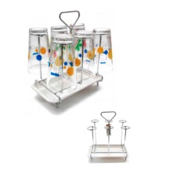 Escurridor De Vasos Acero Inox Con Bandeja Grupo Dos