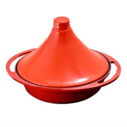 Tajine Lava Hierro Fundido Esmaltado Con Tapa Ceramica