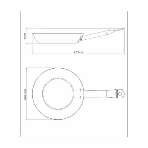 Sarten Tramontina Acero Inoxidable Induccion 26 Cm Ceramico - Imagen 4