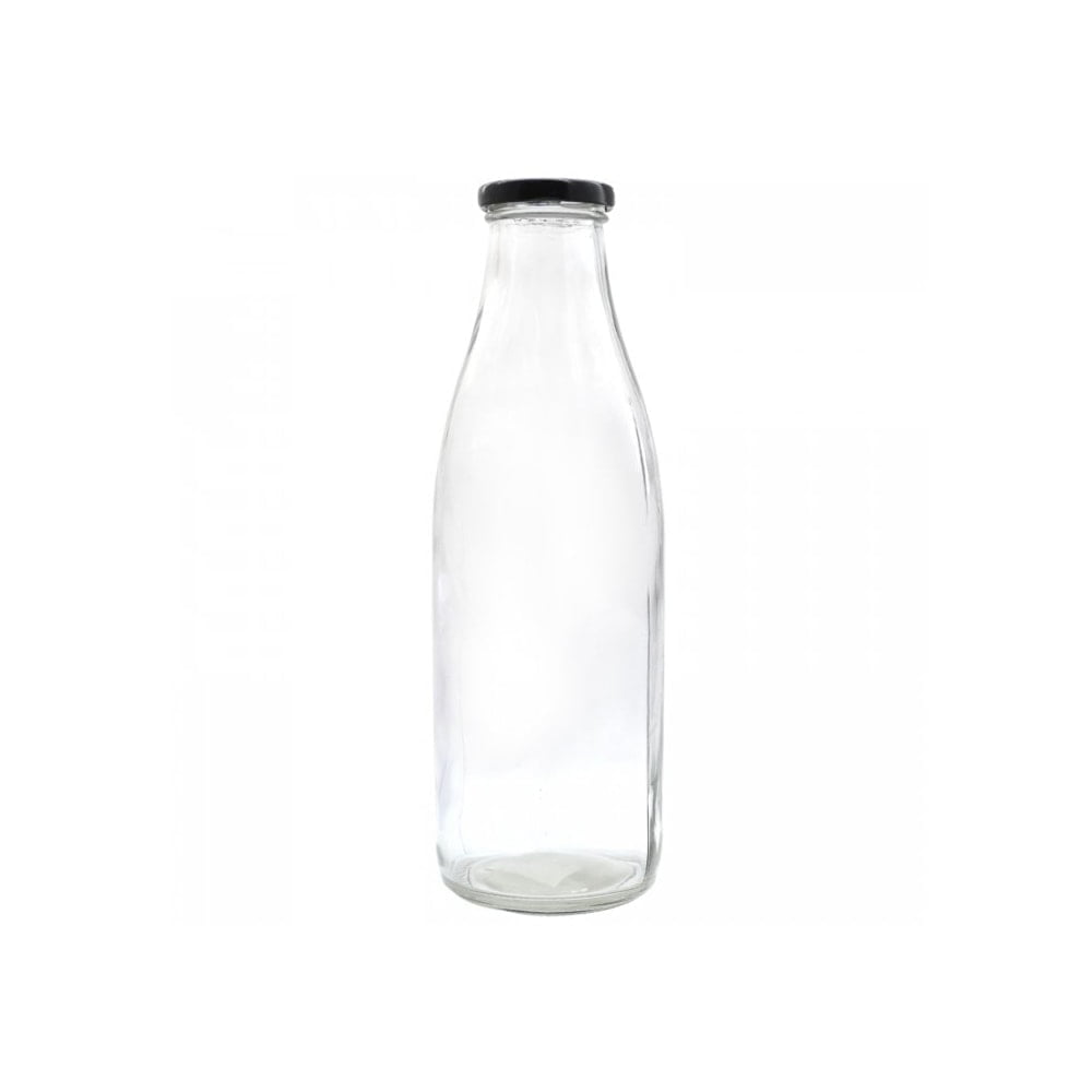Botella De Vidrio Con Tapa Rosca 1 Litro Grupo Dos - Bazar Grupo Dos