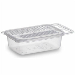 Rallador De Cocina Plastico Con Deposito 20 Cm